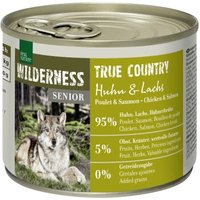 REAL NATURE WILDERNESS Nassfutter für Hunde Senior True Country, Huhn und Lachs 6x200 g von REAL NATURE