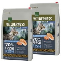 REAL NATURE WILDERNESS Trockenfutter Katze, Adult, Fresh Fish, Lachs 2x2,5 kg von REAL NATURE