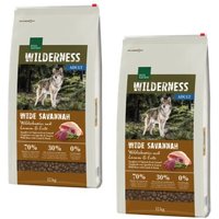 REAL NATURE WILDERNESS Wide Savannah Wildschwein mit Lamm & Ente 2x12 kg von REAL NATURE