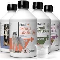 REAVET Barf Futteröl 4 Sorten x 500ml von REAVET