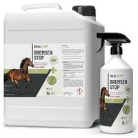 REAVET Bremsen Stop für Pferde | 6L XL Set Kanister mit Sprühflasche von REAVET