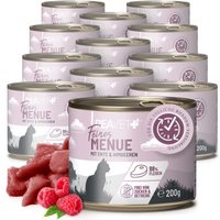 REAVET Feines Menue Katzenfutter - Huhn mit Ente & Himbeeren | 12 x 200g von REAVET