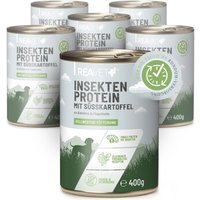 REAVET Hundenassfutter - Insektenprotein mit Süßkartoffeln an Karotten & Hagebutte | 6 x 400g von REAVET