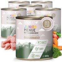 REAVET Hundenassfutter – Junior Menue mit Kaninchen 6x800 g REAVET Hundenassfutter – Junior Menue mit Kaninchen 6x800 g von REAVET