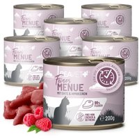 REAVET Nassfutter Katze - Feines Menue Ente 6 x 200g von REAVET