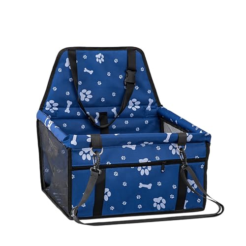 REBOTZ Hundeautositz, Autositz für mittelgroße und kleine Hunde, 40 x 30 x 21 cm, Sicherheitsautositz, Hundeautositz (Color : G, Size : 40x30x21cm) von REBOTZ