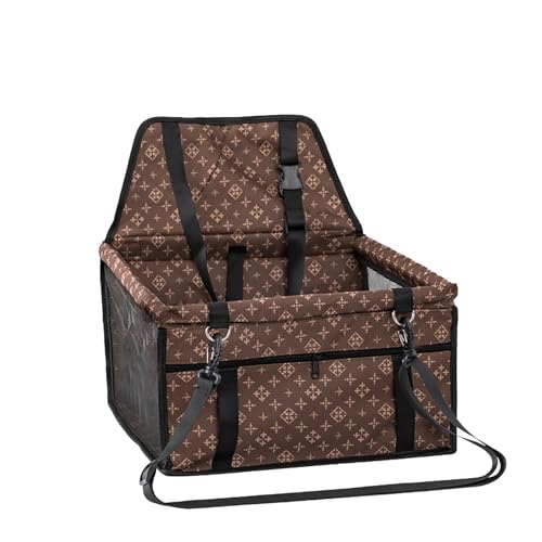 REBOTZ Hundeautositz, Autositz für mittelgroße und kleine Hunde, 40 x 30 x 21 cm, Sicherheitsautositz, Hundeautositz (Color : H, Size : 40x30x21cm) von REBOTZ