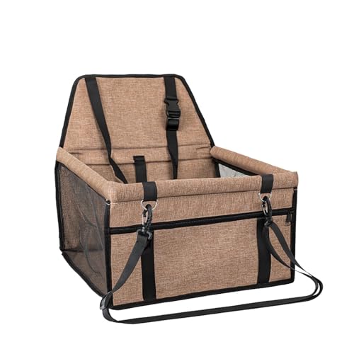 REBOTZ Hundeautositz, Autositz für mittelgroße und kleine Hunde, 40 x 30 x 21 cm, Sicherheitsautositz, Hundeautositz (Color : J, Size : 40x30x21cm) von REBOTZ
