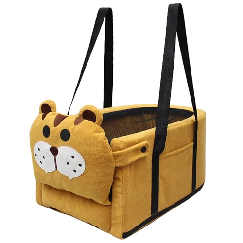REBOTZ Hundeautositz, Autositz für mittelgroße und kleine Hunde, Sicherheitsautositz, 2-in-1-Hundebett für kleine mittelgroße Hunde, Matratzenbezug mit herausnehmbaren Matten (Color : Yellow, Size : REBOTZ Hundeautositz, Autositz für mittelgroße und kleine Hunde, Sicherheitsautositz, 2-in-1-Hundebett für kleine mittelgroße Hunde, Matratzenbezug mit herausnehmbaren Matten (Color : Yellow, Size : von REBOTZ