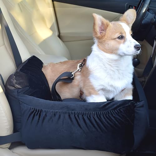 REBOTZ Hundeautositz, Autositz für mittelgroße und kleine Hunde, Sicherheitsautositz, Hundeautositz, Rutschfester Hundeautositz mit abnehmbarem und waschbarem Kissen (Color : Black, Size : 58x55x26c REBOTZ Hundeautositz, Autositz für mittelgroße und kleine Hunde, Sicherheitsautositz, Hundeautositz, Rutschfester Hundeautositz mit abnehmbarem und waschbarem Kissen (Color : Black, Size : 58x55x26c von REBOTZ