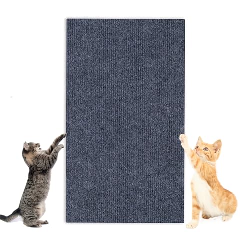 REBOTZ Kletter-Katzenkratzer, Katzenkratzmatte, natürliche Sisal-Katzenkratzmatten, 30/40/60 x 100, zuschneidbarer, Selbstklebender Katzenkratzteppich, schützt Teppiche und Sofas (Color : Dark Gray, REBOTZ Kletter-Katzenkratzer, Katzenkratzmatte, natürliche Sisal-Katzenkratzmatten, 30/40/60 x 100, zuschneidbarer, Selbstklebender Katzenkratzteppich, schützt Teppiche und Sofas (Color : Dark Gray, von REBOTZ
