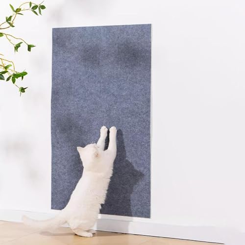REBOTZ Kletter-Katzenkratzer, Katzenkratzmatte, natürliche Sisal-Katzenkratzmatten, 30/40/60 x 100, zuschneidbarer, Selbstklebender Katzenkratzteppich, schützt Teppiche und Sofas (Color : Light Grey REBOTZ Kletter-Katzenkratzer, Katzenkratzmatte, natürliche Sisal-Katzenkratzmatten, 30/40/60 x 100, zuschneidbarer, Selbstklebender Katzenkratzteppich, schützt Teppiche und Sofas (Color : Light Grey von REBOTZ