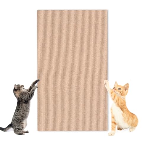 REBOTZ Kletter-Katzenkratzer, Katzenkratzmatte, natürliche Sisal-Katzenkratzmatten, 30/40/60 x 100, zuschneidbarer, Selbstklebender Katzenkratzteppich, schützt Teppiche und Sofas (Color : Off White, REBOTZ Kletter-Katzenkratzer, Katzenkratzmatte, natürliche Sisal-Katzenkratzmatten, 30/40/60 x 100, zuschneidbarer, Selbstklebender Katzenkratzteppich, schützt Teppiche und Sofas (Color : Off White, von REBOTZ