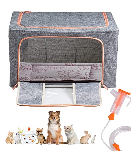Welpenbrutkasten, Haustier-Zerstäubungs-Sauerstoffbox, Inkubator für Kätzchen und Welpen, Haustier-Nnkubator mit Verneblungs-Kit und Haustierdecke Welpenbrutkasten, Haustier-Zerstäubungs-Sauerstoffbox, Inkubator für Kätzchen und Welpen, Haustier-Nnkubator mit Verneblungs-Kit und Haustierdecke von REDDOUDOU