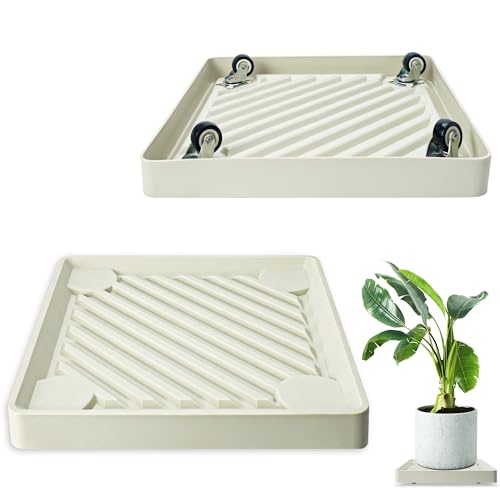 REDHUGO 2PCS Square Plant Caddy mit versteckten Rädern, Rolling Plant Stand with Wheels, Heavy Duty Plant Caddy with Wheels Plant Dolly, Pot Base for Plants Indoor Outdoor REDHUGO 2PCS Square Plant Caddy mit versteckten Rädern, Rolling Plant Stand with Wheels, Heavy Duty Plant Caddy with Wheels Plant Dolly, Pot Base for Plants Indoor Outdoor von REDHUGO