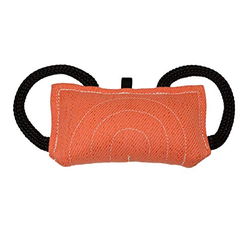Redline K9 Hundespielzeug für Welpen, 24,1 x 12,1 cm, französisches Leinen, Orange von REDLINE K-9