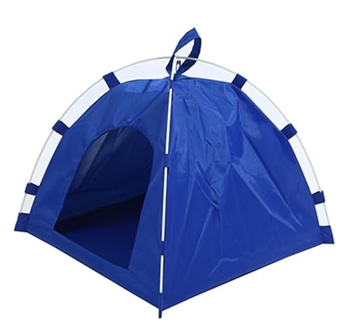 Hundebett Katzenbett Katzen Bett Wasserdichtes Hundezelt, Zusammenklappbares Haustierzelt Mit Kissen, Kleines Haus, Haustierbett, Zelt, Tragbar, Faltbar, Für Hunde Katzenkorb Hundematte (Color : Blue Hundebett Katzenbett Katzen Bett Wasserdichtes Hundezelt, Zusammenklappbares Haustierzelt Mit Kissen, Kleines Haus, Haustierbett, Zelt, Tragbar, Faltbar, Für Hunde Katzenkorb Hundematte (Color : Blue von REIFOR