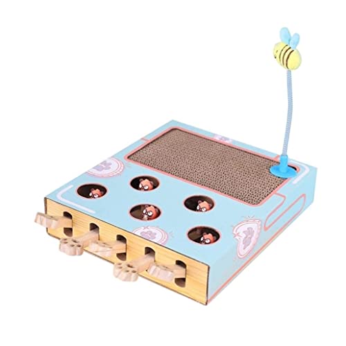 Kratzbrett Katze Cat Scratcher Kitty Interactive Toy Multifunktionaler Hamster Corrugated Cats Scratch Board Funny Cats Toy Pet Supplies Kratzpappe Für Katzen von REIFOR