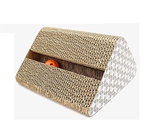 Kratzbrett Katze Katzenbrett, Kletterkrallen, Schleifkratzbaum, Langlebige Katzenunterlage, Schützt Möbel Für Indoor-Katzentrainingsspielzeug Kratzpappe Für Katzen(27.5 * 29 * 14cm) von REIFOR
