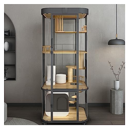Katzenhaus Glas-Katzenschrank, großer Raum, Panorama-Katzenkäfig, Zuhause, Katzen-Klettergerüst, Katzenvilla, Katzenhäuser for Hauskatzen Großer Weltraum-Katzenkäfig Katzenhaus Glas-Katzenschrank, großer Raum, Panorama-Katzenkäfig, Zuhause, Katzen-Klettergerüst, Katzenvilla, Katzenhäuser for Hauskatzen Großer Weltraum-Katzenkäfig von REIK