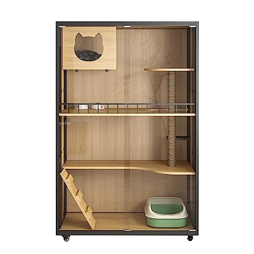 Katzenhaus Katzenvilla, Katzenhaus, großer Haustierkäfig, super großer freier Raum, belegt Nicht den Boden, Katzenschrank, Katzenhäuser for Hauskatzen Großer Weltraum-Katzenkäfig Katzenhaus Katzenvilla, Katzenhaus, großer Haustierkäfig, super großer freier Raum, belegt Nicht den Boden, Katzenschrank, Katzenhäuser for Hauskatzen Großer Weltraum-Katzenkäfig von REIK