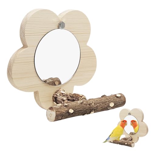 RELKLYU 1 Stück Vogelspielzeug, Vogelspiegelspielzeug, Vogelkäfigzubehör, Vogelkäfigdekorationen, Haustiervorräte. RELKLYU 1 Stück Vogelspielzeug, Vogelspiegelspielzeug, Vogelkäfigzubehör, Vogelkäfigdekorationen, Haustiervorräte. von RELKLYU