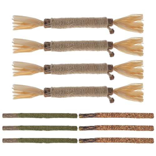 RELONGGI 10 Stück Katzenminze Sticks - Natürliches Katzenspielzeug mit Zahnpflege für Katzen | Kautspielzeug gegen Langeweile RELONGGI 10 Stück Katzenminze Sticks - Natürliches Katzenspielzeug mit Zahnpflege für Katzen | Kautspielzeug gegen Langeweile von RELONGGI