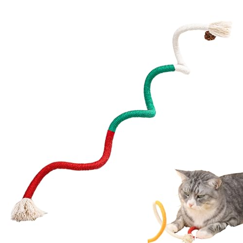 RELONGGI Katzenseilspielzeug, 70 cm, interaktives Katzenminze-Spielzeug, Katzen-Kauseil mit Silvervine Obst, Katzen-Baumwollseil, Zahnreinigung, Zahnspielzeug für Katzen und Kätzchen, Rot RELONGGI Katzenseilspielzeug, 70 cm, interaktives Katzenminze-Spielzeug, Katzen-Kauseil mit Silvervine Obst, Katzen-Baumwollseil, Zahnreinigung, Zahnspielzeug für Katzen und Kätzchen, Rot von RELONGGI