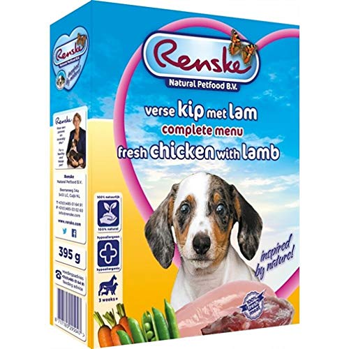 RENSKE - FRISCHES FLEISCHFUTTER FÜR HUNDE MIT HUHN & LAMM - 10 x 395 g von Renske