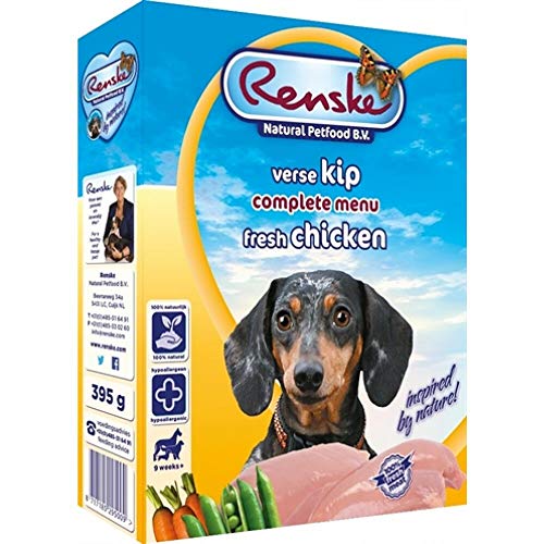 RENSKE - FRISCHES FLEISCHFUTTER FÜR HUNDE MIT HUHN & REIS - 10 x 395 g von Renske