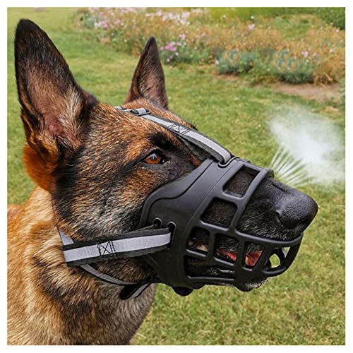 Maulkörbe für Hunde Hundemaulkorb mit Anti-Licht-Streifen, weicher Hundemaulkorb groß für Hunde, verhindert das Beißen, Bellen und Kauen, sicher und geruchlos, leicht zu reinigen,L Maulkörbe für Hunde Hundemaulkorb mit Anti-Licht-Streifen, weicher Hundemaulkorb groß für Hunde, verhindert das Beißen, Bellen und Kauen, sicher und geruchlos, leicht zu reinigen,L von REOTEL