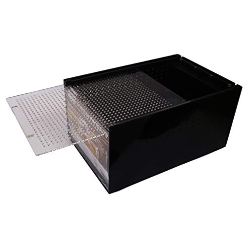 REPTI ZOO Acrylic Zuchtterrarium (Brutbox) 20x30x15 cm schwarz (ACR01B) von REPTI ZOO