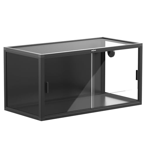 ReptiZoo PC + PVC Terrarium mit Glasschiebescheiben 91,5x46x46 cm (RKA0412) von REPTI ZOO