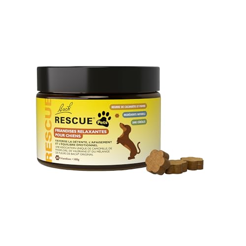 RESCUE Pets – Leckerli für Hunde – Ruhe für Reisen, Lärm, Einsamkeit, Tierarztbesuch – Vegan & ohne Alkohol – Natur RESCUE Pets – Leckerli für Hunde – Ruhe für Reisen, Lärm, Einsamkeit, Tierarztbesuch – Vegan & ohne Alkohol – Natur von RESCUE
