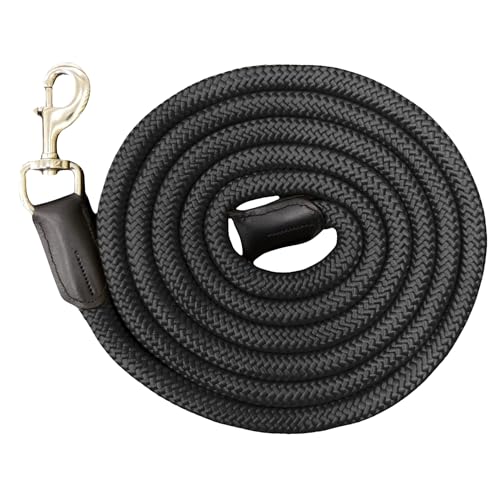2,7 m langes Nylon-Pferdehalfter, 1,9 cm dick, stark und bequem, mit robustem Schnappverschluss für Training und Handhabung 2,7 m langes Nylon-Pferdehalfter, 1,9 cm dick, stark und bequem, mit robustem Schnappverschluss für Training und Handhabung von RESISTANCE