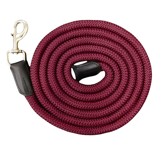 2,7 m langes Nylon-Pferdehalfter, 1,9 cm dick, stark und bequem, mit robustem Schnappverschluss für Training und Handhabung 2,7 m langes Nylon-Pferdehalfter, 1,9 cm dick, stark und bequem, mit robustem Schnappverschluss für Training und Handhabung von RESISTANCE