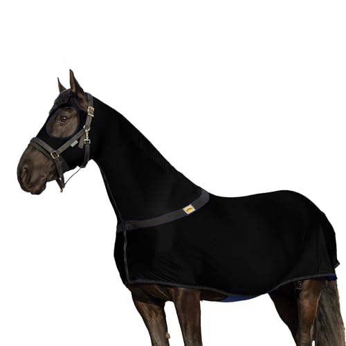 Hochwertiger Pferde-Ganzkörper mit durchgehendem Reißverschluss für Gesicht und Vorderschloss, Lycra-Material – erhältlich in 5 Farben von RESISTANCE