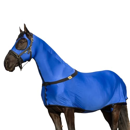 Hochwertiger Pferde-Ganzkörper mit durchgehendem Reißverschluss für Gesicht und Vorderschloss, Lycra-Material – erhältlich in 5 Farben von RESISTANCE