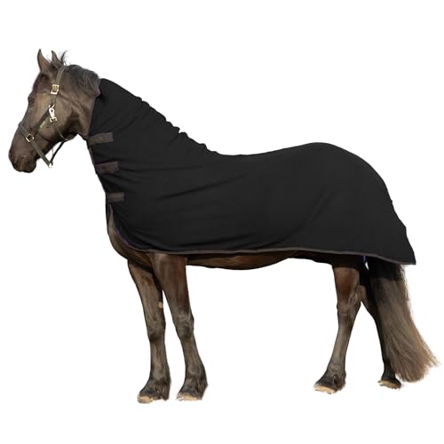 RESISTANCE Konturkühler, langlebig, warm, weiches Fleece, für Pferde, Größe S (157,5–167,6 cm), Schwarz von RESISTANCE