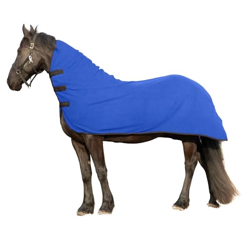 RESISTANCE Langlebiger und warmer weicher Fleece-Kontur-Kühler für Pferde, Größe XL (203,2 - 208,3 cm), Königsblau von RESISTANCE