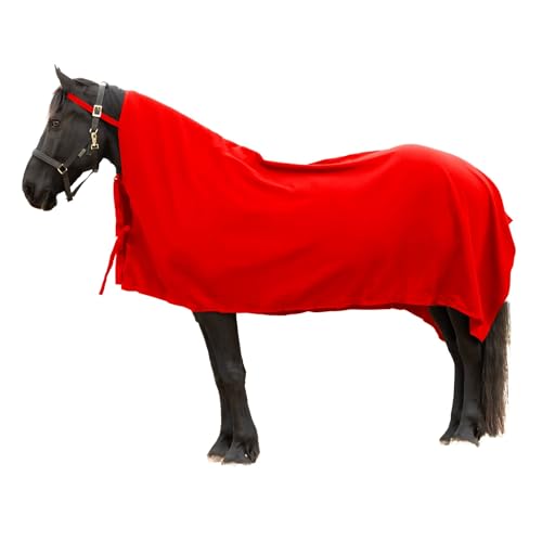 RESISTANCE Strapazierfähiger und warmer Kühler für Pferde, weiches Fleece, quadratisch, 228,6 x 203,2 cm, Rot RESISTANCE Strapazierfähiger und warmer Kühler für Pferde, weiches Fleece, quadratisch, 228,6 x 203,2 cm, Rot von RESISTANCE