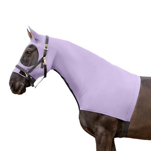 Resistance Horse Hood Slinky Lycra Mähnengeflecht Schulterschutz mit Reißverschluss, Größe M, Hellviolett Resistance Horse Hood Slinky Lycra Mähnengeflecht Schulterschutz mit Reißverschluss, Größe M, Hellviolett von RESISTANCE