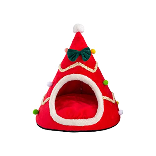RESOYE Haustier-Nest, Weihnachtsmannmütze, rot, 45 x 55 cm von RESOYE