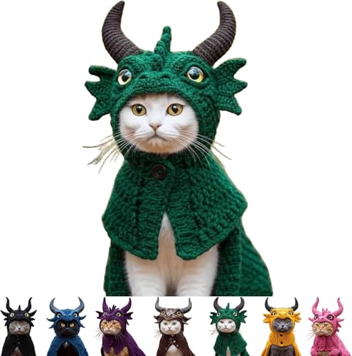 Chinchilla-Hoodie-Set, süßes Drachenkostüm für Rollenspiele, handgestrickt, elastische Baumwolle, geeignet für Welpen, Erwachsene Katzen und kleine Hunde. Chinchilla-Hoodie-Set, süßes Drachenkostüm für Rollenspiele, handgestrickt, elastische Baumwolle, geeignet für Welpen, Erwachsene Katzen und kleine Hunde. von RETGJNC