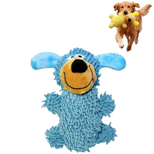 RETGJNC Quietschendes Hunde-Plüschspielzeug, EIN Hundekauspielzeug für Starke Kauer mit sichtbaren Zahnreinigungsnoppen, geeignet für kleine, mittelgroße und große Hunde. von RETGJNC