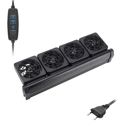 Aquarien Kühlventilator Für Fishtanks Niedriger Geräusche Sparen Kühlerluftkühler Feuchtigkeit Reduzierkaller Einstellen Sie Geschwindigkeit Aquarien Kühlventilator von RETUOLWAG