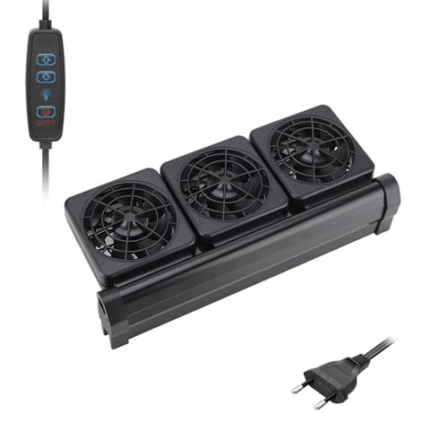 Aquarien Kühlventilator Für Fishtanks Niedriger Geräusche Sparen Kühlerluftkühler Feuchtigkeit Reduzierkaller Einstellen Sie Geschwindigkeit Aquarien Kühlventilator von RETUOLWAG