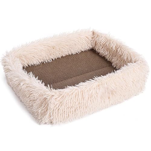 Haustierbett aus Wellpapier für Indoor-Katzen, einfach zu bedienen, Möbel für Langeweile, Heimunterhaltung, Wellpapierhaus von RETUOLWAG