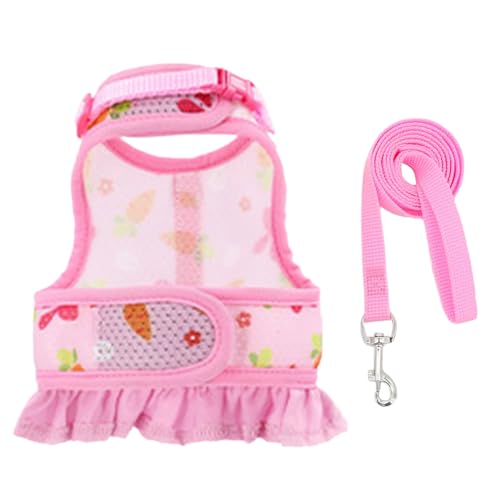 Kaninchenkabelbaum Und Leine Gehstautes Accessoire Karotten Themen Kabelbaum Für Haustiersicherheit Freien Freien Und des Leinens Set Einstellbar von RETUOLWAG