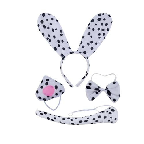 RETUOLWAG 4/5/6 Hundekostüme für Kinder, Cosplays, Hundeohren, Stirnbänder, Schwanz, Schleifen, Tutus, Schwanz, Handschuh, Tier-Kostüm-Zubehör RETUOLWAG 4/5/6 Hundekostüme für Kinder, Cosplays, Hundeohren, Stirnbänder, Schwanz, Schleifen, Tutus, Schwanz, Handschuh, Tier-Kostüm-Zubehör von RETUOLWAG